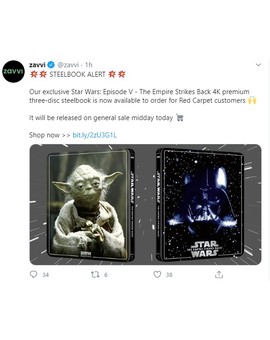 Steelbook Star Wars ZAVVI