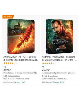 Los Secretos de Dumbledore en amazon italia