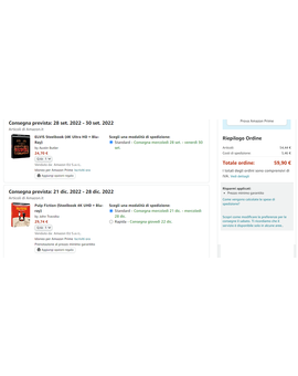 Gastos de envios amazon.it