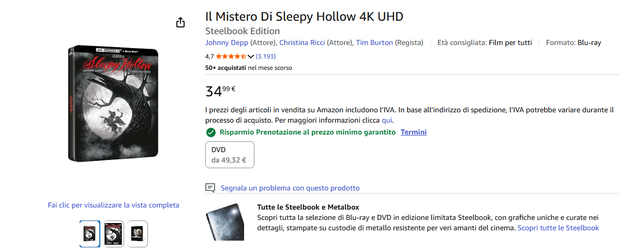 Sleepy Hollow en Italia