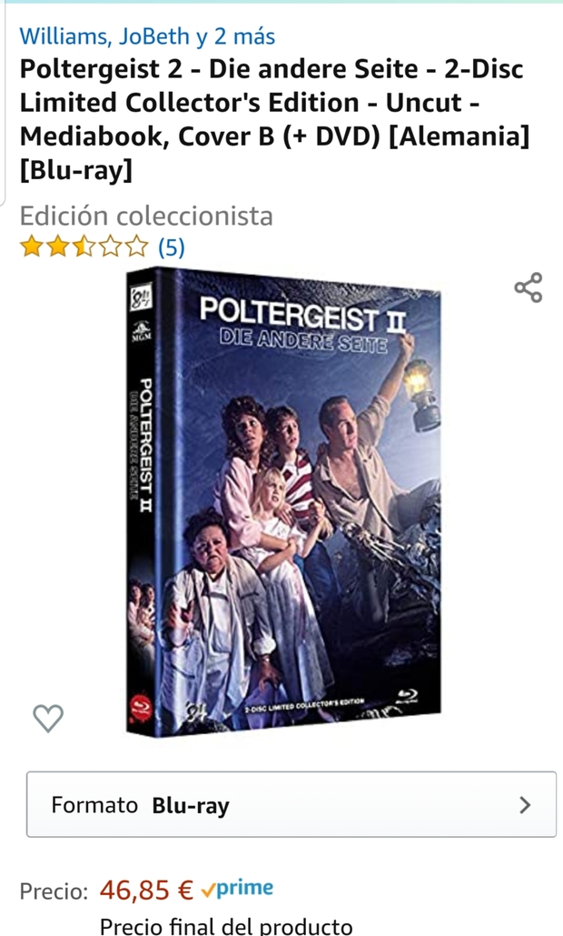 Edicion mediabook poltergeist