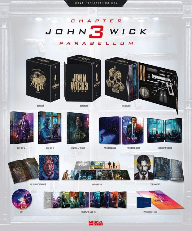 Ediciones exclusivas Novamedia John Wick 3 Parabellum