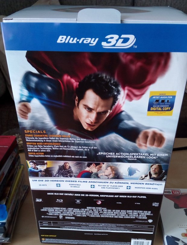 Edición coleccionista Alemania Man of Steel con steelbook