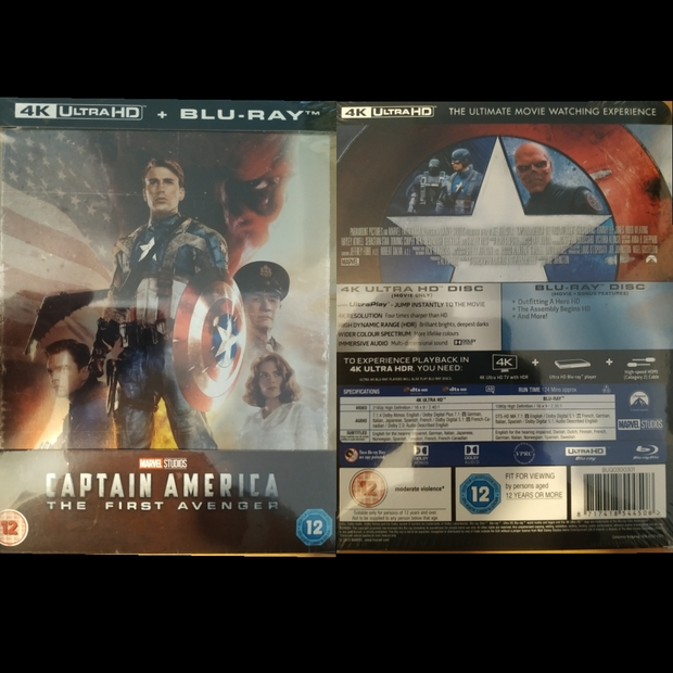 Steelbook Captain America First Avenger 4K de Zavvi