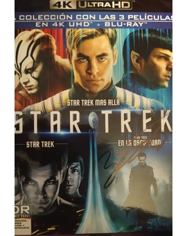 Star Trek trilogía 4K firmada por Zachary Quinto