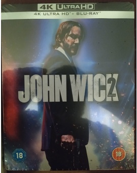 John Wick 2 Steelbook 4K de Zavvi