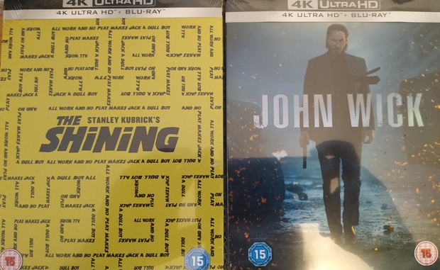 Steelbooks 4K de Zavvi de John Wick y El Resplandor, con unboxing