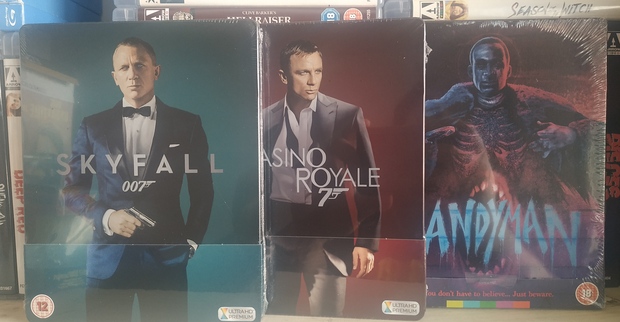 Steelbooks 4K de Casino Royale y Skyfall, más Candyman Arrow Video