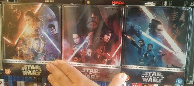 Trilogía Steelbooks 4K Star Wars Episodios VII, VIII, IX