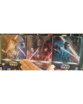Trilogía Steelbooks 4K Star Wars Episodios VII, VIII, IX