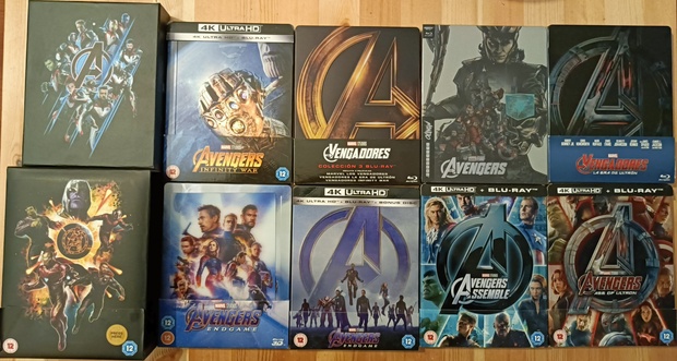 Steelbooks Marvel Parte 2 (Avengers)