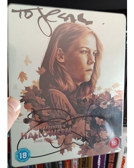 Steelbook Halloween firmado por Jamie Lee Curtis 