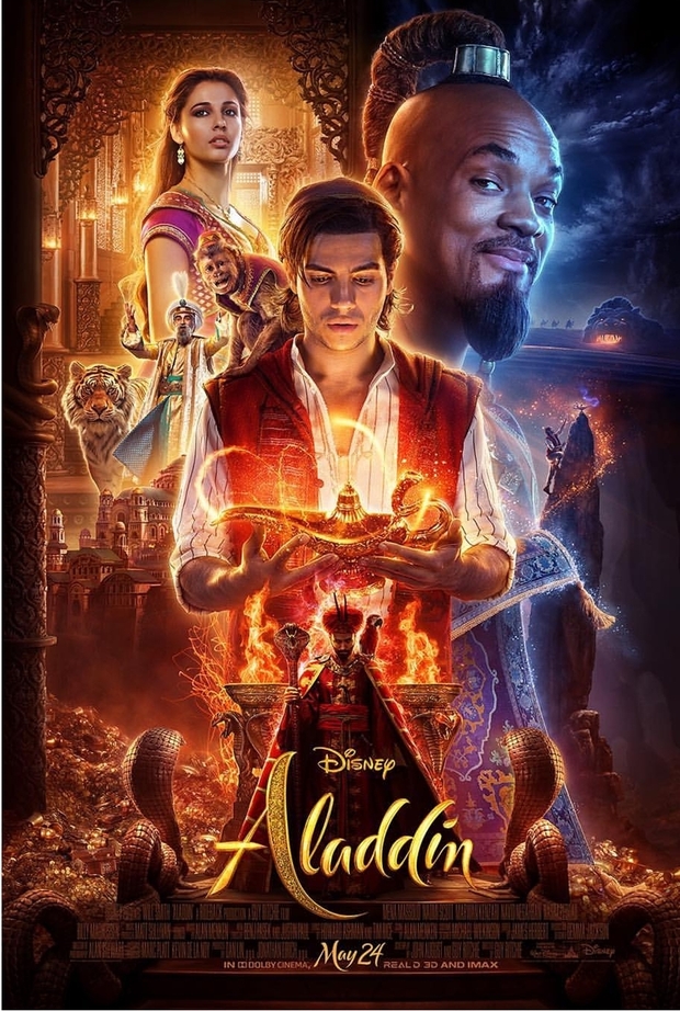 Aladdin - Trailer, en inglés (presentado por Will Smith desde el rodaje), castellano y nuevo afiche