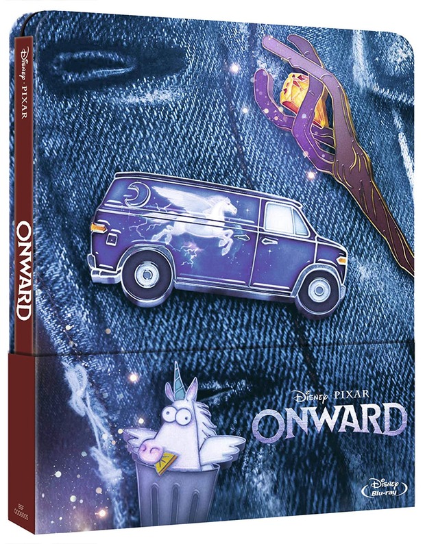 Diseño del steelbook español de Onward