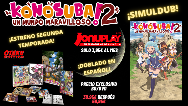 Konosuba: Un mundo maravilloso (Segunda temporada) en preventa