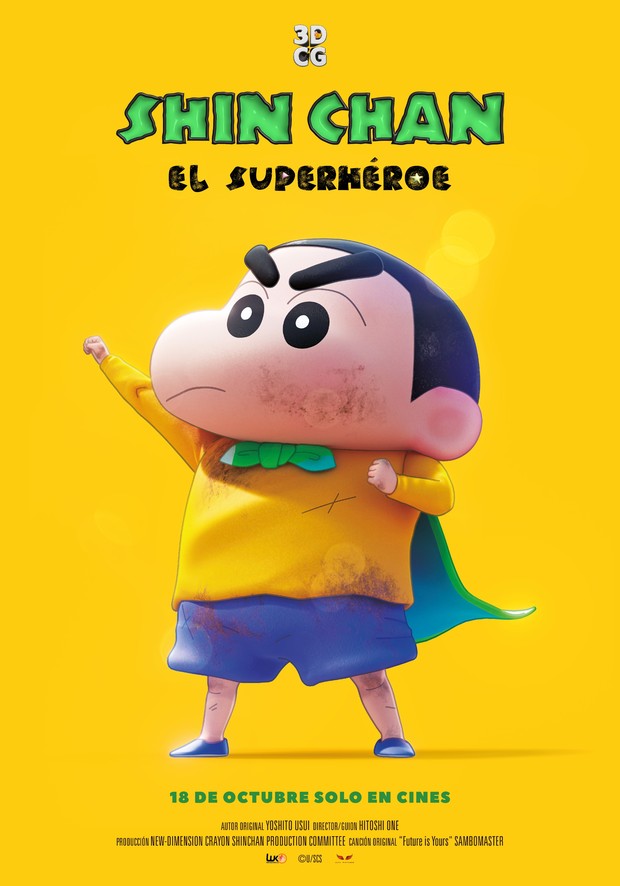 ''Shin Chan: El superhéroe'' próximamente en cines.