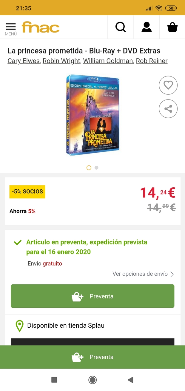Ayuda con edicion la princesa prometida