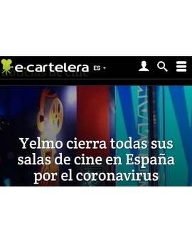 Yelmo cierra todas sus salas de España