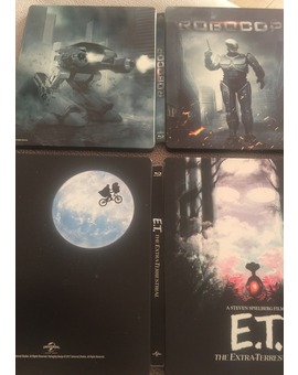 Steelbooks de E.T y ROBOCOP vaya pedazos los dos