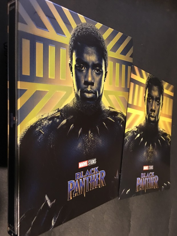 confirmado!!! black panther steelbook  ,zavvi . tiene relieves +`postal lenticular