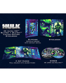 HULK (2003) 4k + bluray 2d-steelbook ED-limitada exclusivo zavvi.es para reservar ya.