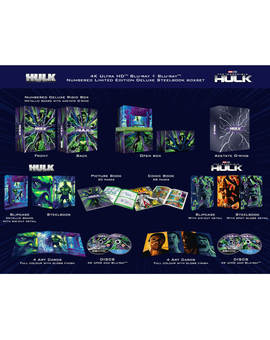 coleccion hulk the universal-pack steelbook 4k ultra HD exclusivo zavvi, para reservar ya!