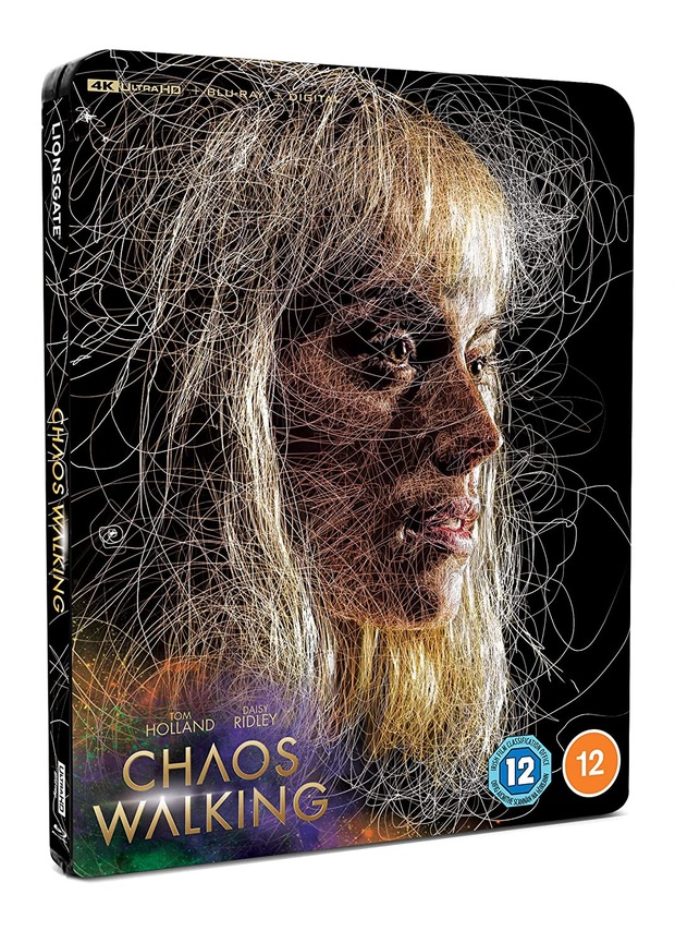 steelbook de chaos walking con idiomas Spanish latino en disco 4k y subtítulos e igual 