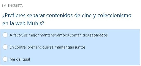 Encuesta a los usuarios de la web