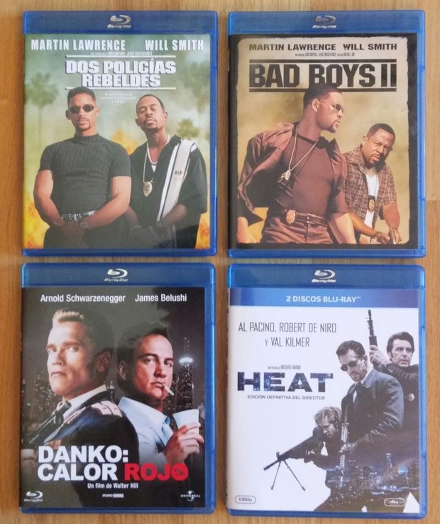 Unos bluray's a Amazon 