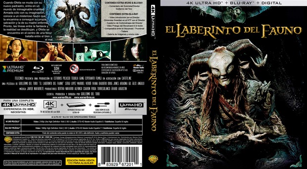 El Laberinto del Fauno 4kUHD caratula castellano