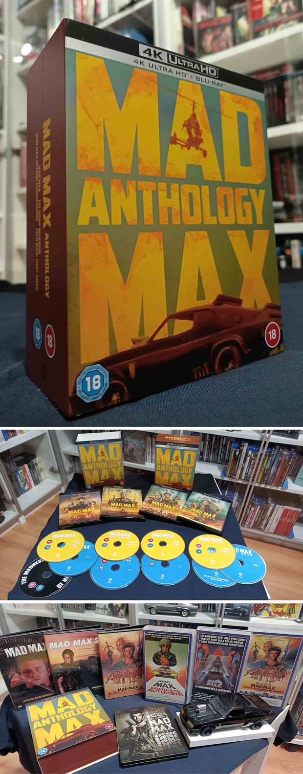 Edición de UK de la Saga Mad Max en 4kUHD por 60,16€ quedándose en 48,13€ con un descuento.