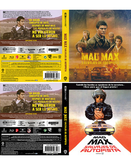 Caratula para 4k UHD MAD MAX salvajes de autopista