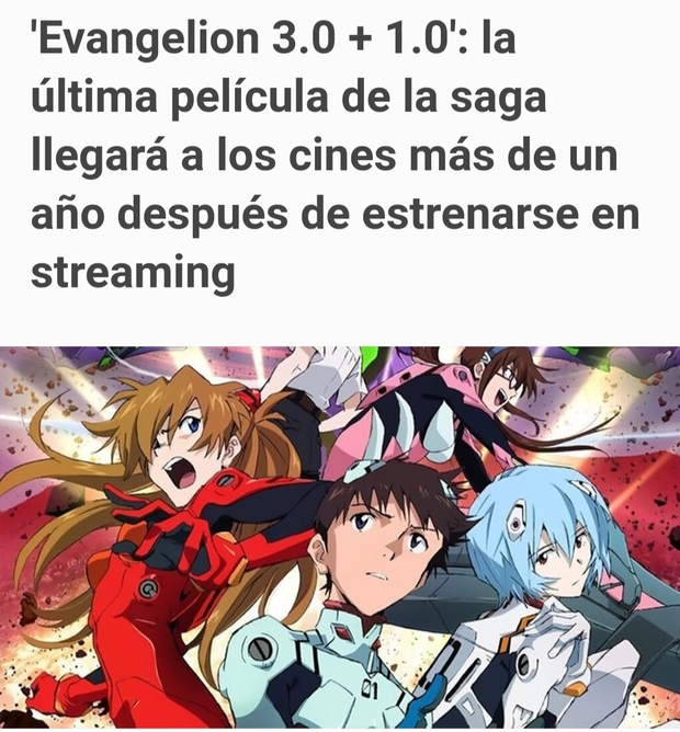 Evangelion 3.0+1 en cines y en físico