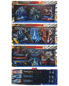 Trilogía TRON steelbook + fundas custom