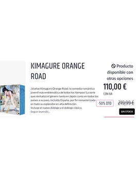 Kimagure al 50% en la web de selecta