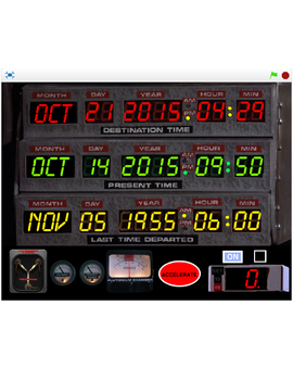 Simulador de los circuitos temporales del DeLorean