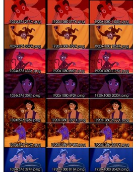 Comparativa de imagen de Aladdin: DVD Vs BD