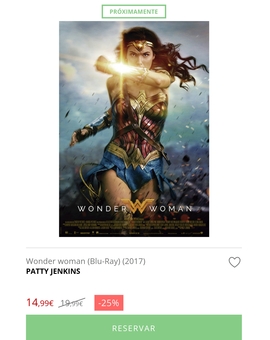 reservada wonder woman 25% descuento