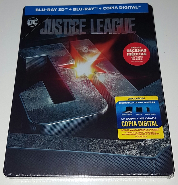 la liga de la justicia steelbook