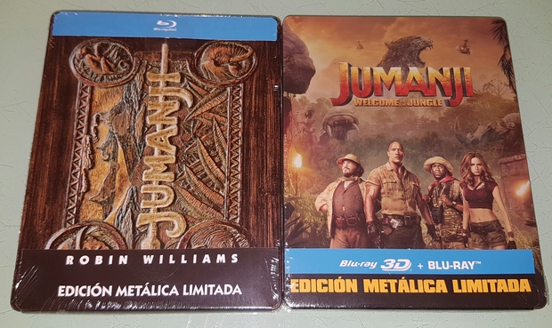 jumanji 1 + jumanji 2 steelbook