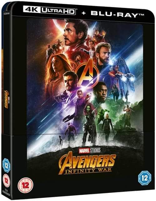 Steelbook infinity war 4K zavvi