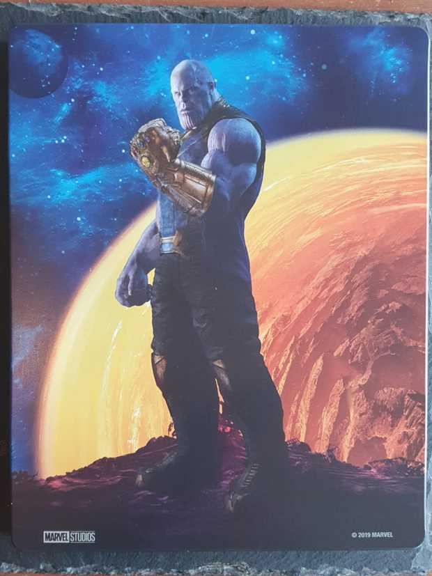 portada trasera steelbook infinity war zavvi