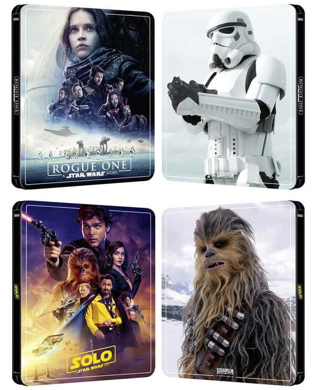 Nuevos steel star wars rogue one y solo 4k