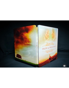 Pride and Prejudice Custom Steelbook by @mastersofsteel en Instagram