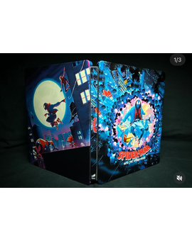 Spider-Man Into the Spiderverse. Custom steelbook by @mastersofsteel en Instagram