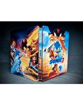 Sonic 3 Custom Steelbook by @mastersofsteel en Instagram 