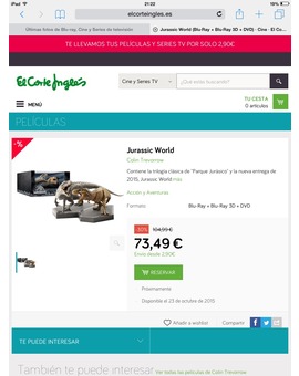 Oferta Jurassic World Ed. Coleccionista (Figuras)