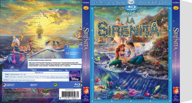 Slipcover La sirenita (Título en azul)