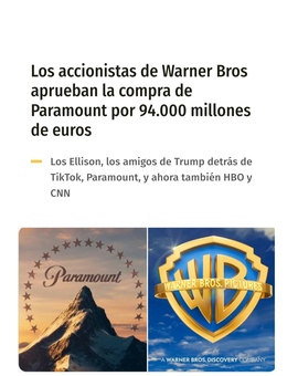 Oficial, Paramount compra warner 