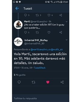 Sí habrá edición 3D